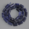 Sodalite Nugget Beads, diameter 11-13x6-7mm+-, seed beads 3mm+-, length 40cm+- on a thread