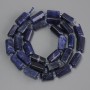 Sodalite Nugget Beads, diameter 11-13x6-7mm+-, seed beads 3mm+-, length 40cm+- on a thread