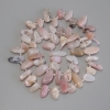Pink Opal Chip Butterfly Beads, diameter 10-15x6-7.5mm+-, seed beads 3mm+-, length 39cm+- on a thread