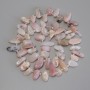 Pink Opal Chip Butterfly Beads, diameter 10-15x6-7.5mm+-, seed beads 3mm+-, length 39cm+- on a thread