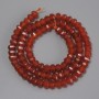 Carnelian Faceted Rondelle Beads, diameter 5.5x4mm+-, length 38cm+- on a thread