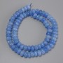 Aquamarine Beads Rondelle, diameter 8x5mm+-, length 38cm+- on a thread