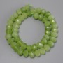 Chrysoprase Olivine Faceted Rondelle Beads, 10x7 mm, 5 mm±, 37 cm± on thread