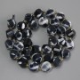 Agate Beads, Faceted Diamond Bead, 10×9mm approx., 3mm+ bead size, 39cm length on thread