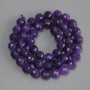Sugilite Beads faceted ball 8mm diameter, 37cm length on thread
