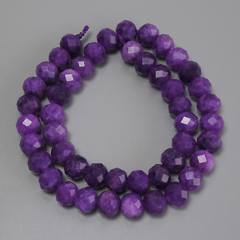 Sugilite Beads Faceted Rondelle, 10x8mm diameters, approx 38cm length on thread