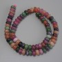 Tourmaline Beads Rondelle, diameter 8x5mm+-, length 38cm+- on a thread