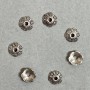 Cap-cap Findings in Silver Colour, 8.5mm diameter, 2.0mm hole, packaging 20g (~69pcs)