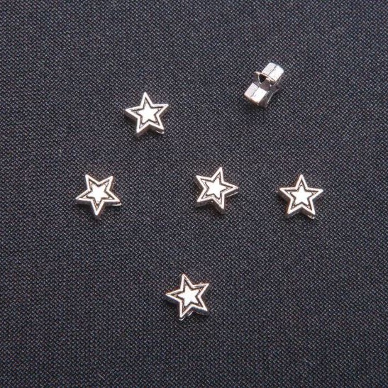 Star Bead Insert Large, 7mm Diameter, 20g Pack +/-52pcs