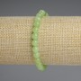 Chrysolite Olivine Bracelet, smooth round beads 6mm+/-, length 18cm+/- stretch