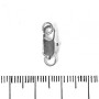 Crimp/Swivel Hook Clasp 14 × 5 mm