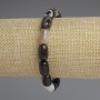 Agate Bracelet, barrel beads, diameter 12x8mm+/-, length 18cm+/- stretch