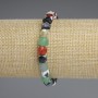 Agate Faceted Cube Bracelet, diameter 6.5x6.5mm+-, length 18cm+- stretch