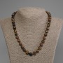 Tiger's Eye Faceted Bead Necklace, diameter 10mm+-, length 50cm+- with clasp