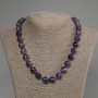 Amethyst Faceted Bead Necklace, diameter 12mm+-, length 50cm+- with clasp