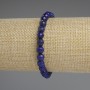 Lapis Lazuli Bracelet, faceted bead 6mm+-, length 18cm+- stretch