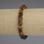 Tiger's Eye Bracelet, polygon beads 8x7mm+-, length 18cm+- stretch