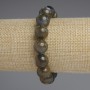 Labradorite Bracelet, smooth bead, diameter 12mm+-, length 18cm stretch
