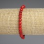 Coral Bracelet, Tumbled, Diameter 5-6.5x5mm+-, Length 18cm+- Stretch