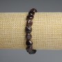 Garnet Bracelet, Tumbled, Diameter 8-11x9mm+-, Length 18cm+- Stretch