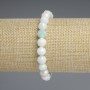 Czech Crystal Bracelet, Multicolour Faceted Bead 8mm+-, length 18mm+- stretch
