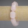 Rose Quartz Bracelet, Faceted Beads 20x15mm+-, length 18cm+- stretch