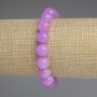 Lavender Amethyst Bracelet, Smooth Round Beads, diameter 10mm+-, length 18cm+- stretch
