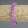 Lavender Amethyst Bracelet, Smooth Round Beads, diameter 8.5mm+-, length 18cm+- stretch