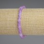 Bracelet Lavender Amethyst Faceted Cube, 5×5mm, diameter ±, stretch length 18cm ±