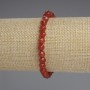 Carnelian Polygon Bracelet, diameter 6x6mm+-, length 18cm+- stretch