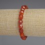 Carnelian Polygon Bracelet, diameter 8x7mm+-, length 18cm+- stretch