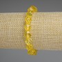 Citrine Polygon Bracelet, diameter 9x8mm+-, length 18cm+- stretch