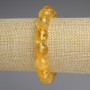 Citrine Smooth Round Bead Bracelet, diameter 12mm+-, length 18cm+- stretch