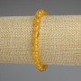 Citrine Smooth Round Bead Bracelet, diameter 7mm+-, length 18cm+- stretch