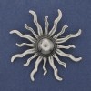 Yarylo Brooch Silver-Tone Metal 69mm+