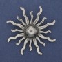 Yarylo Brooch Silver-Tone Metal 69mm+