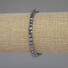 Terahertz Stone Bracelet Faceted Cube Beads, Diameter 4x4mm+/-, Length 18cm Stretch