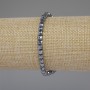 Terahertz Stone Bracelet Faceted Cube Beads, Diameter 4x4mm+/-, Length 18cm Stretch