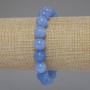 Aquamarine Bracelet Smooth Round Beads, Diameter 10mm+/-, Length 18cm Stretch