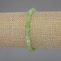 Chrysolite Olivine Bracelet Faceted Cube Beads, Diameter 5x5mm+/-, Length 18cm Stretch