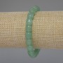 Nephrite Bracelet, cylinder, diameter 8x8mm+/-, length 18cm stretch