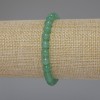 Nephrite Jade Bracelet, Smooth Round Bead, Diameter 6.5mm+/-, Length 18cm Stretch