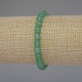 Nephrite Jade Bracelet, Smooth Round Bead, Diameter 6.5mm+/-, Length 18cm Stretch