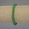 Nephrite Jade Bracelet, Smooth Round Bead, Diameter 6mm+/-, Length 18cm Stretch