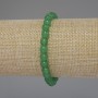 Nephrite Jade Bracelet, Smooth Round Bead, Diameter 6mm+/-, Length 18cm Stretch