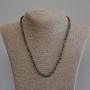 Jadeite Necklace, Faceted Cube, 4x4mm, Length 50cm+/- with Clasp
