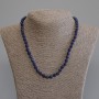 Lapis Lazuli Faceted Bead Necklace, diameter 6mm+-, length 50cm+- with clasp