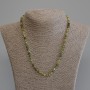 Grossular (Green Garnet) Faceted Cube Necklace, 4x4mm+-, length 50cm+- with clasp