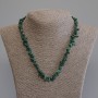 Malachite Necklace, chips, diameter 4.5-11x2-5mm+-, length 50cm+