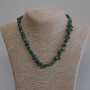 Malachite Chip Necklace, diameter 6-11x3-6mm+-, length 45cm+